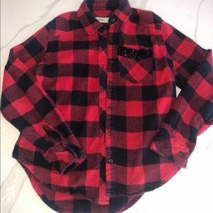 Abercrombie Girls Buffalo Check Top
